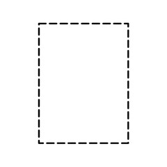 Rectangle dashed line 