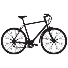 Fototapeta premium Bicycle icon bike vector symbol, Modern and editable bicycle icon