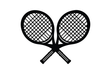 Padel Racket vector line art illustration