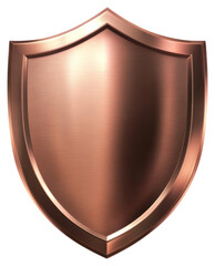 PNG Shiny copper shield, protection symbol