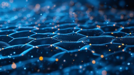 Graphene molecular grid, graphene atomic structure concept
