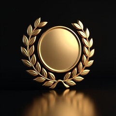 golden laurel wreath