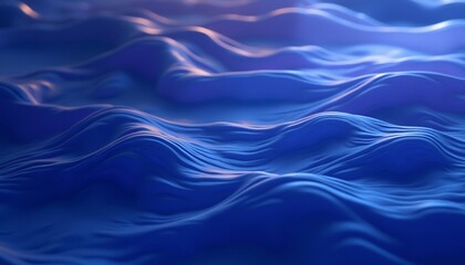 Fototapeta premium Vibrant glossy waves with smooth flowing gradient