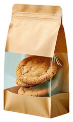 PNG Paper bag packaging cookie bread paper.