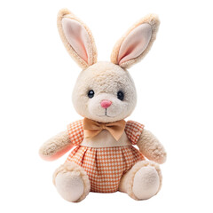 Obraz premium Rabbit doll Isolated on transparent background.