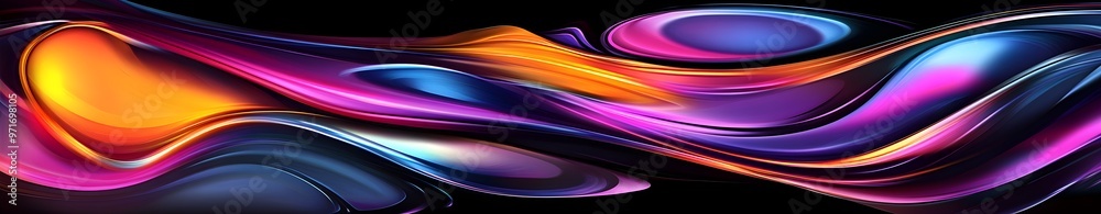 Wall mural Abstract Colorful Swirls