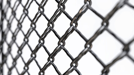 Fototapeta premium metal chain link fence