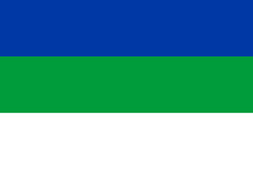 Flag of Komi Republic (Russian Federation, Russia)