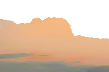 PNG White cloud on sunset sky painting backgrounds abstract.
