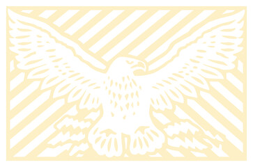 Fototapeta premium PNG Eagle bird creativity striped.