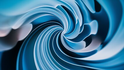 Abstract blue background, beautiful lines and blur