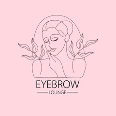 profetional eyebrow logo design