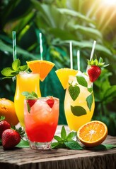 deliciously vibrant drink recipes featuring fresh fruits fragrant herbs refreshing beverages, cocktails, smoothies, juices, flavors, ingredients, mint