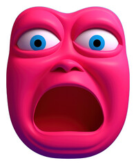 Naklejka premium PNG Face cartoon anthropomorphic representation.