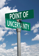 point of uncertainty sign