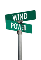 wind power sign