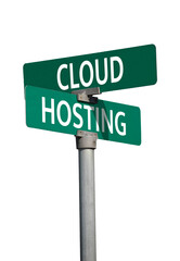 Fototapeta premium cloud hosting sign