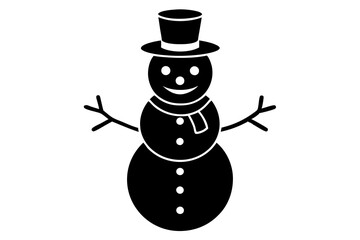 snowman with a scarf