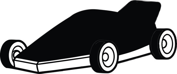 go kart vector illustration 