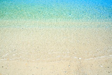 夏イメージ、沖縄の透き通った海
