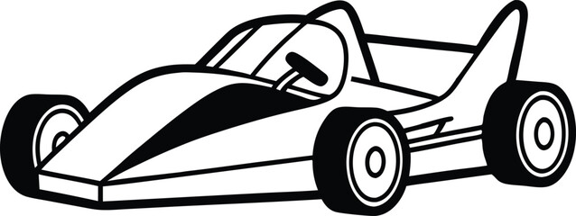 go kart vector illustration 