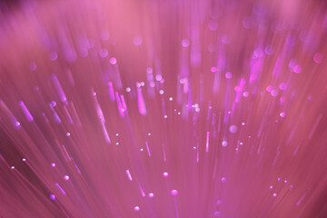 Pink Abstract Fiber Optics Lights