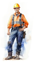 Construction worker in safety gear