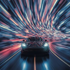 Abstract colorful blurred background, motion concept