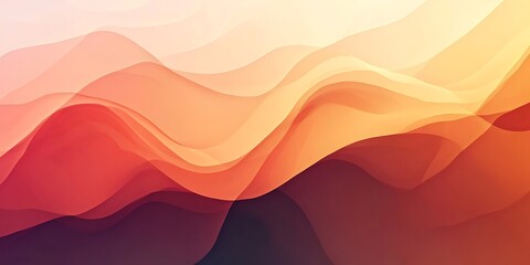 Fototapeta premium Harmonious waves of brown, beige, and orange in an abstract organic texture background
