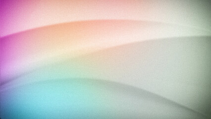 A soft abstract gradient blending pastel pink, orange, green, and teal hues, featuring smooth curves and a grainy texture. Perfect for 4K backgrounds, wallpapers, banners, and gentle backdrops