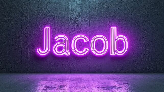 Violet LED personalized name postcard perfect for decor.
