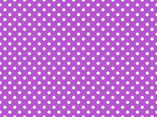 texturised white color polka dots over medium orchid purple back