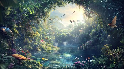 Enchanted Rainforest Paradise