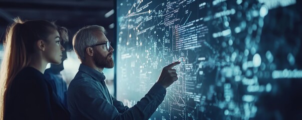 Innovative Minds Uniting: Engaging Discussion on a Digital Whiteboard for Enhanced Team Collaboration and Insights in a Modern Workspace