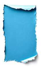 Obraz premium Ripped Blue Paper Background with Copy Space