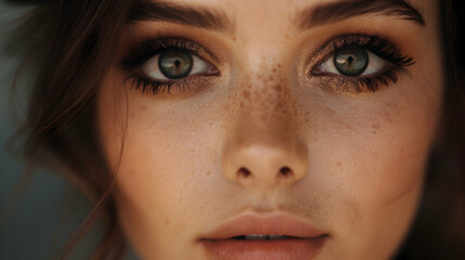 Fototapeta premium Woman Doing Makeup Personal