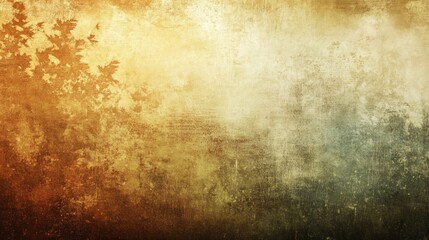 Golden Abstract Background with Grunge Texture