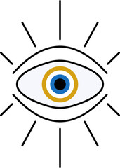 Evil Eye Vector Illustration