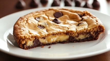 Chocolate Chip Cookie with Caramel Filling