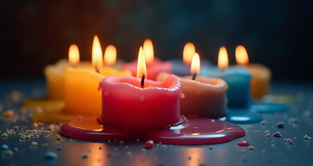 burning candles