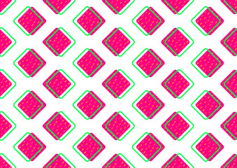 Abstract geometric seamless pattern 80s-90s aesthetic. Sport, street active wear. Contemporary memphis inspired design background. Electric neon colors