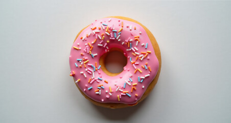 chocolate donut with sprinkles