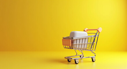 shopping cart full of money