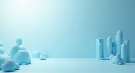 white rabbit in blue room