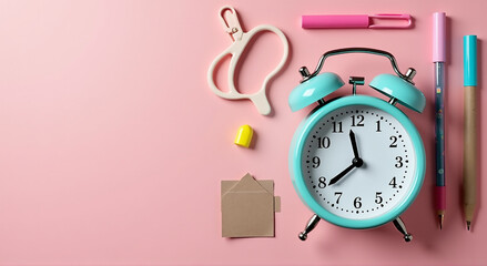 alarm clock on a table