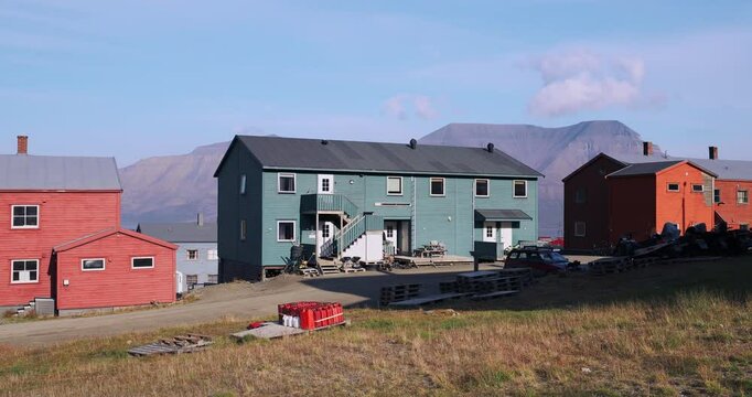 Buildings In Longyearbyen, Svalbard In Summer, Arctic