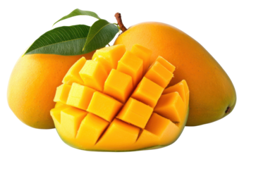 Fresh, ripe mango with vibrant orange color and juicy texture, perfect for desserts, smoothies, and tropical dishes.