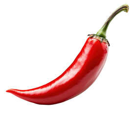 Vibrant red chili pepper, perfect for adding spice and color to dishes or as a decorative element in culinary presentations.