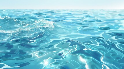 Obraz premium Abstract Blue Water Surface Texture Background