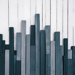 Obraz premium Wooden planks painted in grey background